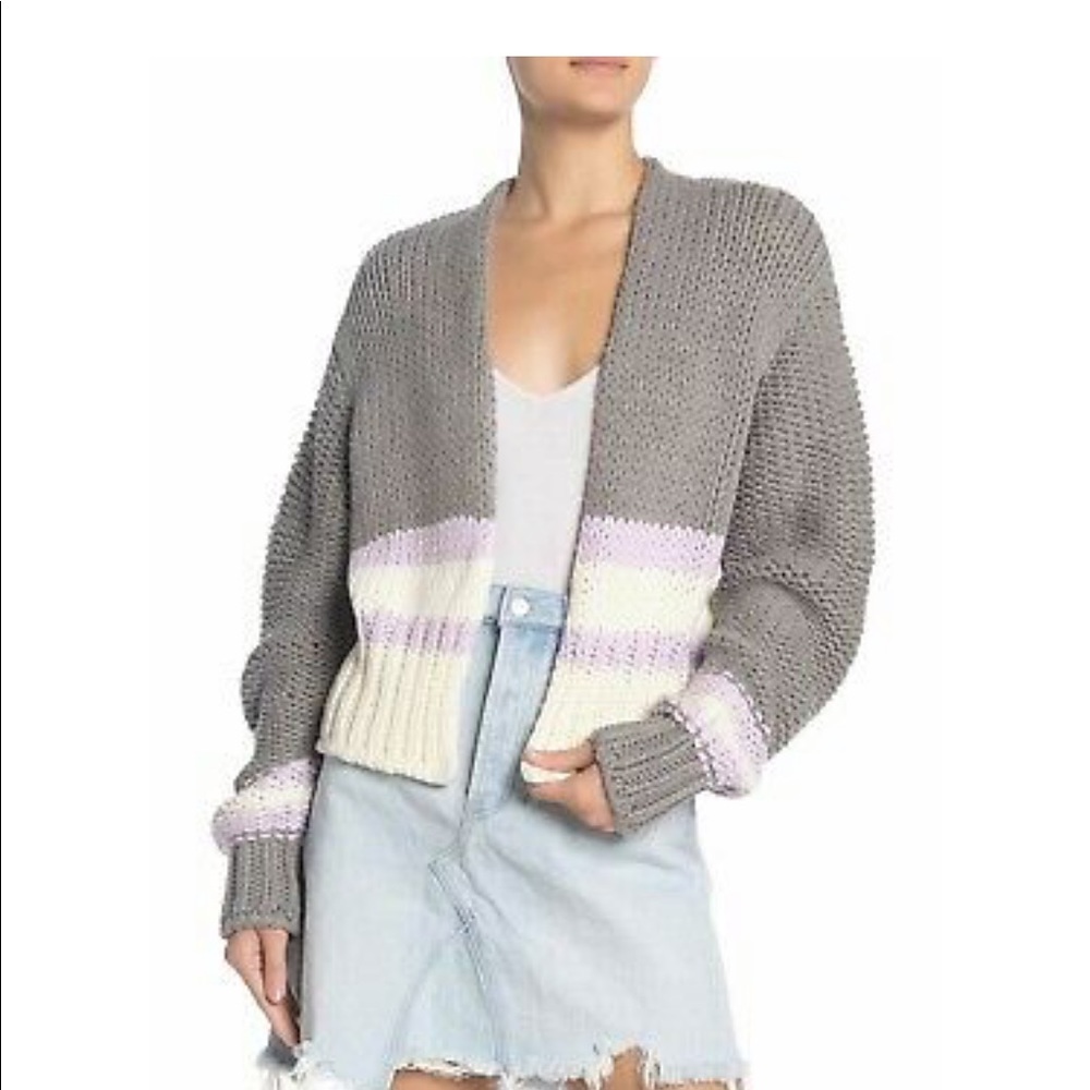 Free people open front cardigan us4